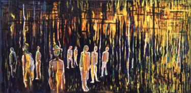 Painting titled "Dance macabre" by Rodrigo Arias Perez, Original Artwork, Oil