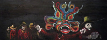 Pittura intitolato "Tata Danzanti" da Rodrigo Arias Perez, Opera d'arte originale, Olio