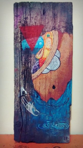 Pintura intitulada "Espera" por Rodrigo Fulaneto, Obras de arte originais, Tinta spray