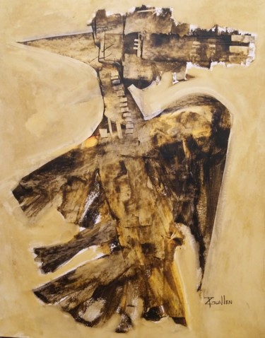 Schilderij getiteld "Gallo II" door Rodrigo Guillen, Origineel Kunstwerk, Olie