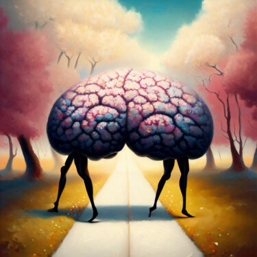 Digital Arts titled "Mind in Motion" by Rodrigo Muñoz, Original Artwork, AI generated image