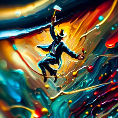 Digital Arts titled "Down the Painted va…" by Rodrigo Muñoz, Original Artwork, AI generated image