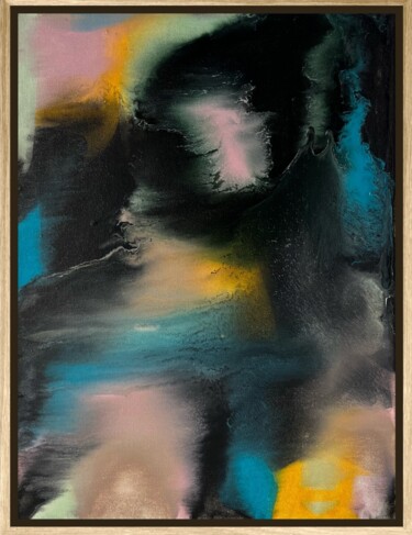 Painting titled "Oil Nº 12" by Rodrigo Pernas, Original Artwork, Oil Mounted on Wood Stretcher frame