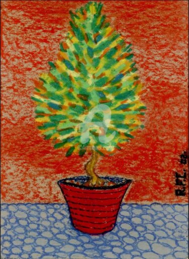 Painting titled "árvore-03" by Rodrigo Ferrario, Original Artwork