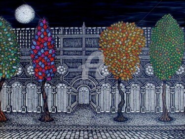 Painting titled "calçadas-01" by Rodrigo Ferrario, Original Artwork
