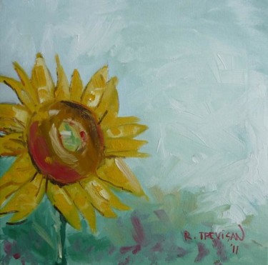 Pintura intitulada "Sunflower" por Rodrigo Trevisan, Obras de arte originais