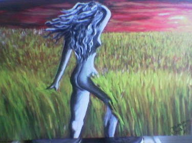 Painting titled "a luz" by Grey Wolf, Original Artwork