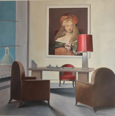 Peinture intitulée "le-bureau.jpg" par Rod Stribley, Œuvre d'art originale, Acrylique
