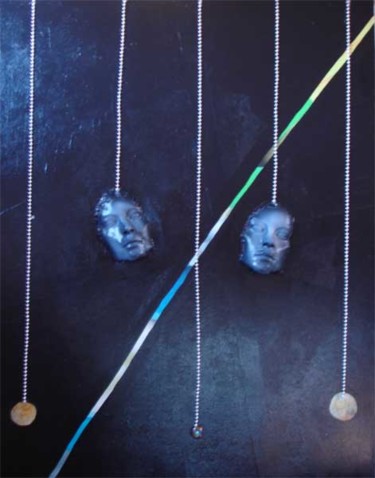Painting titled "pendules" by Rodykop, Original Artwork
