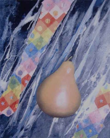 Painting titled "Poire" by Rodykop, Original Artwork