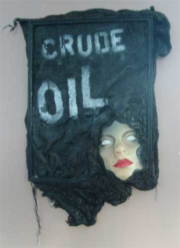 Painting titled "crude oil" by Rodykop, Original Artwork