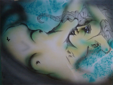 Painting titled "sirene" by Rodykop, Original Artwork