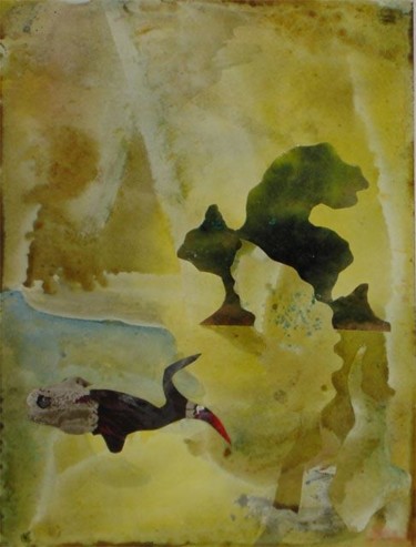 Painting titled "poisson" by Rodykop, Original Artwork, Oil