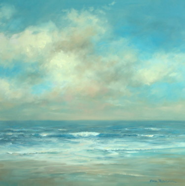 Painting titled "zomer namiddag" by Roeland Van Reem, Original Artwork, Oil