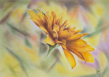 Картина под названием "Topinambur" - Ronald Firla, Подлинное произведение искусства, Цветные карандаши