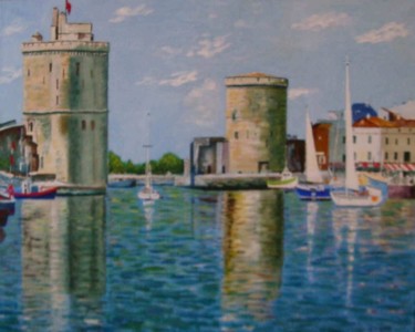 Peinture intitulée "La Rochelle" par Roger Andre, Œuvre d'art originale