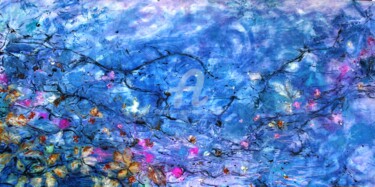 Картина под названием "souvenir de l'eau" - Roger Boubenec, Подлинное произведение искусства, Акварель