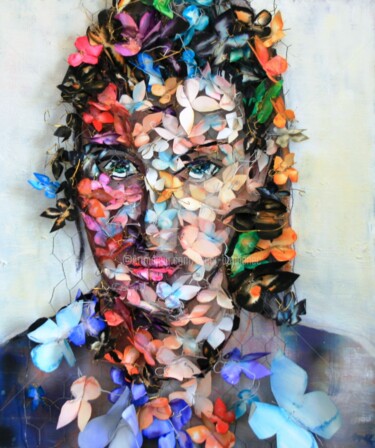 Peinture intitulée "je pense a toi" par Roger Boubenec, Œuvre d'art originale, Aquarelle