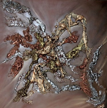 Painting titled "chocolat  80x80" by Cazo, Original Artwork, Other
