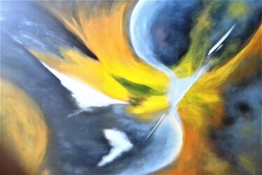 Peinture intitulée "L'Oiseau Bleu" par Roger Charasse, Œuvre d'art originale, Huile