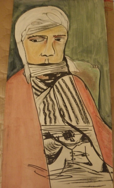Disegno intitolato "Untitled" da Roger Ernest Jankow, Opera d'arte originale, Pastello