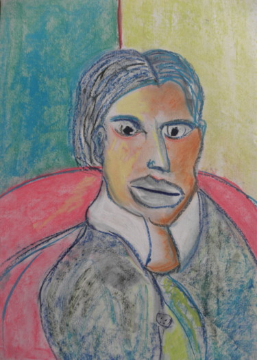 Portrait automatique Dessin intitulée "Portrait automatique" par Roger Ernest Jankow, Œuvre d'art originale, Autre