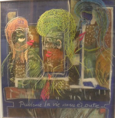 Schilderij getiteld "Prudence la VIE nou…" door Roger Ernest Jankow, Origineel Kunstwerk, Olie