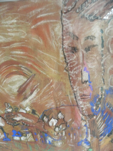Dessin intitulée "SANS TITRE...souven…" par Roger Ernest Jankow, Œuvre d'art originale, Pastel