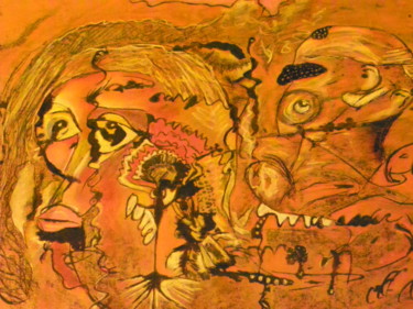 "Untitlited...mystér…" başlıklı Tablo Roger Ernest Jankow tarafından, Orijinal sanat, Zamklı boya