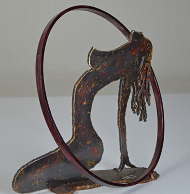 Sculpture titled "REVERIE" by Roger Flores, Original Artwork, Metals