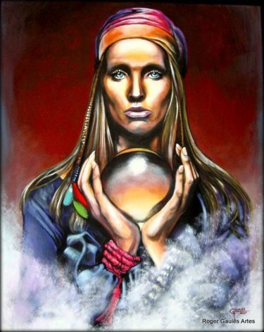 绘画 标题为“Gypsy Eye” 由Roger Gaulês, 原创艺术品, 丙烯