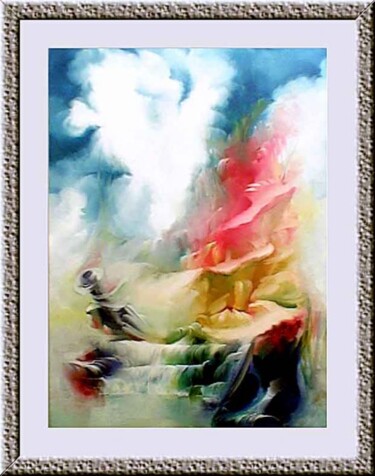 Pittura intitolato "aria di collina" da Roger Harb, Opera d'arte originale