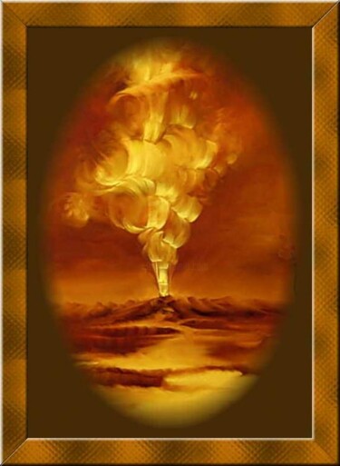 Pittura intitolato "esplosione" da Roger Harb, Opera d'arte originale