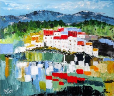 Peinture intitulée "L'Algarve" par Roger Loyer (Anton), Œuvre d'art originale, Acrylique