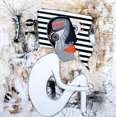 Картина под названием "Camille 01" - Roger.M, Подлинное произведение искусства, Акрил Установлен на Деревянная рама для носи…