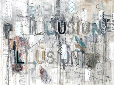 Картина под названием "Illusion" - Roger.M, Подлинное произведение искусства, Акрил Установлен на Деревянная рама для носилок