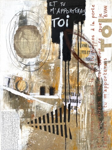 Картина под названием "Toi" - Roger.M, Подлинное произведение искусства, Акрил Установлен на Деревянная рама для носилок