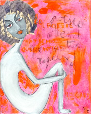 Картина под названием "Poésie I" - Roger.M, Подлинное произведение искусства, Акрил Установлен на Деревянная рама для носилок