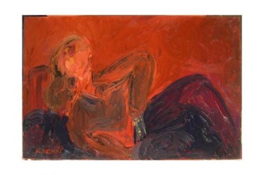 Peinture intitulée "figure" par Roger Ychai, Œuvre d'art originale, Huile