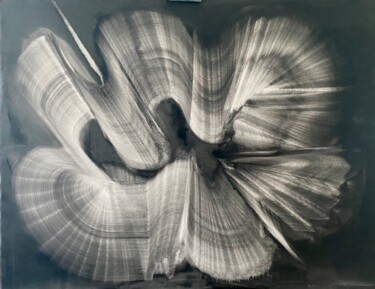 Peinture intitulée "Vibrations" par Roger Birbaum, Œuvre d'art originale, Huile Monté sur Châssis en bois