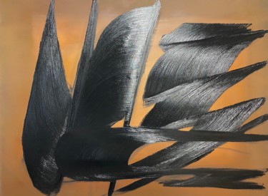 Pintura intitulada "Aéro carbone" por Roger Birbaum, Obras de arte originais, Óleo
