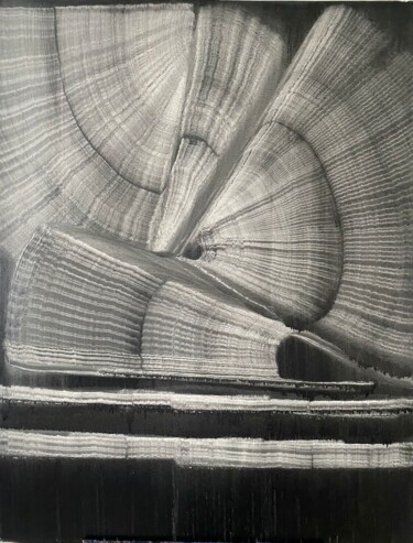 Peinture intitulée "Spirale" par Roger Birbaum, Œuvre d'art originale, Huile Monté sur Châssis en bois