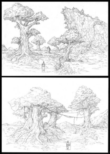 绘画 标题为“树1” 由Roger Chen, 原创艺术品