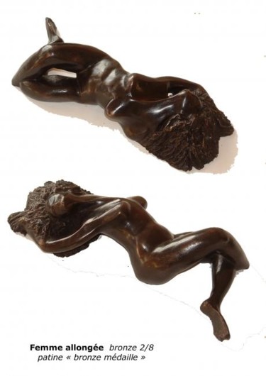 雕塑 标题为“Femme allongée” 由Roger Gicquel, 原创艺术品, 铸件