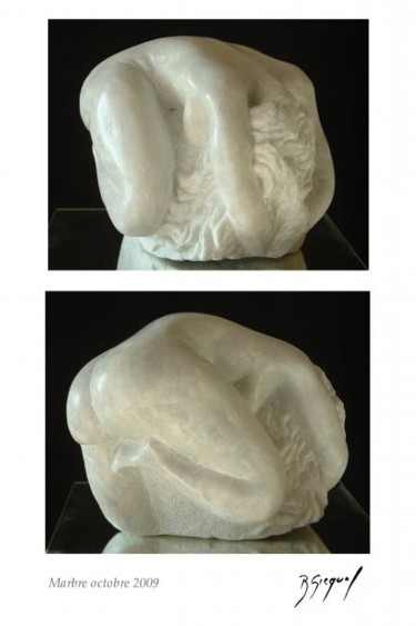 Sculpture titled "RONDEUR" by Roger Gicquel, Original Artwork, Stone