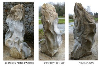 Sculpture titled "daphne-le 21 mars-2…" by Roger Gicquel, Original Artwork, Stone