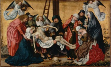 Pittura intitolato "La déposition" da Rogier Van Der Weyden, Opera d'arte originale, Olio