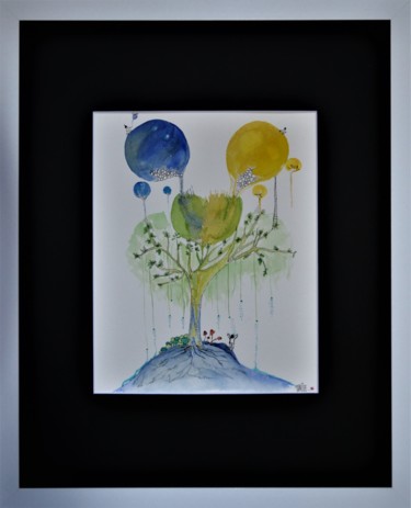 Peinture intitulée "Rêve 14" par Marierf, Œuvre d'art originale, Aquarelle