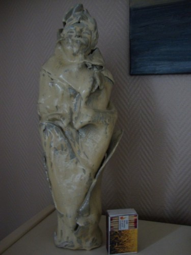 Sculpture titled "Chrysalide" by Marierf, Original Artwork, Ceramics