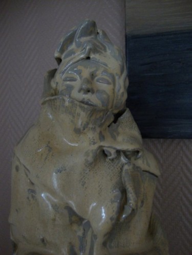Sculptuur getiteld "Chrysalide" door Marierf, Origineel Kunstwerk, Keramiek